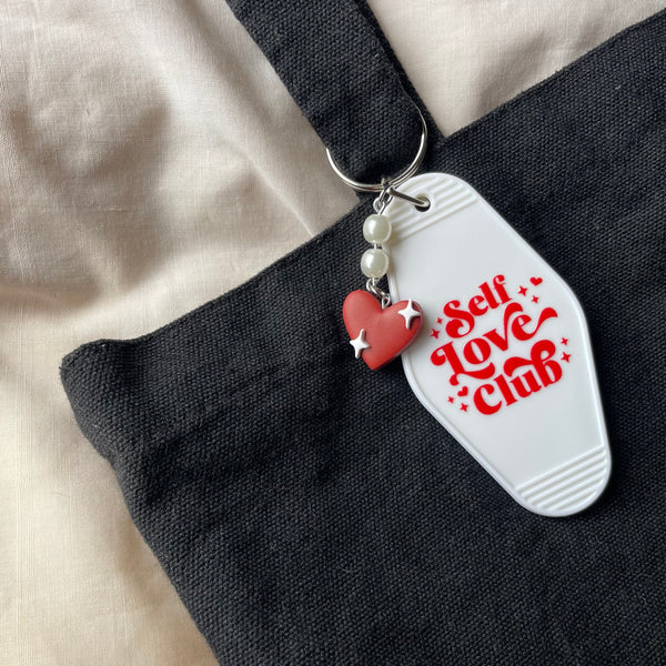 SELF LOVE CLUB-- MOTEL KEYCHAIN