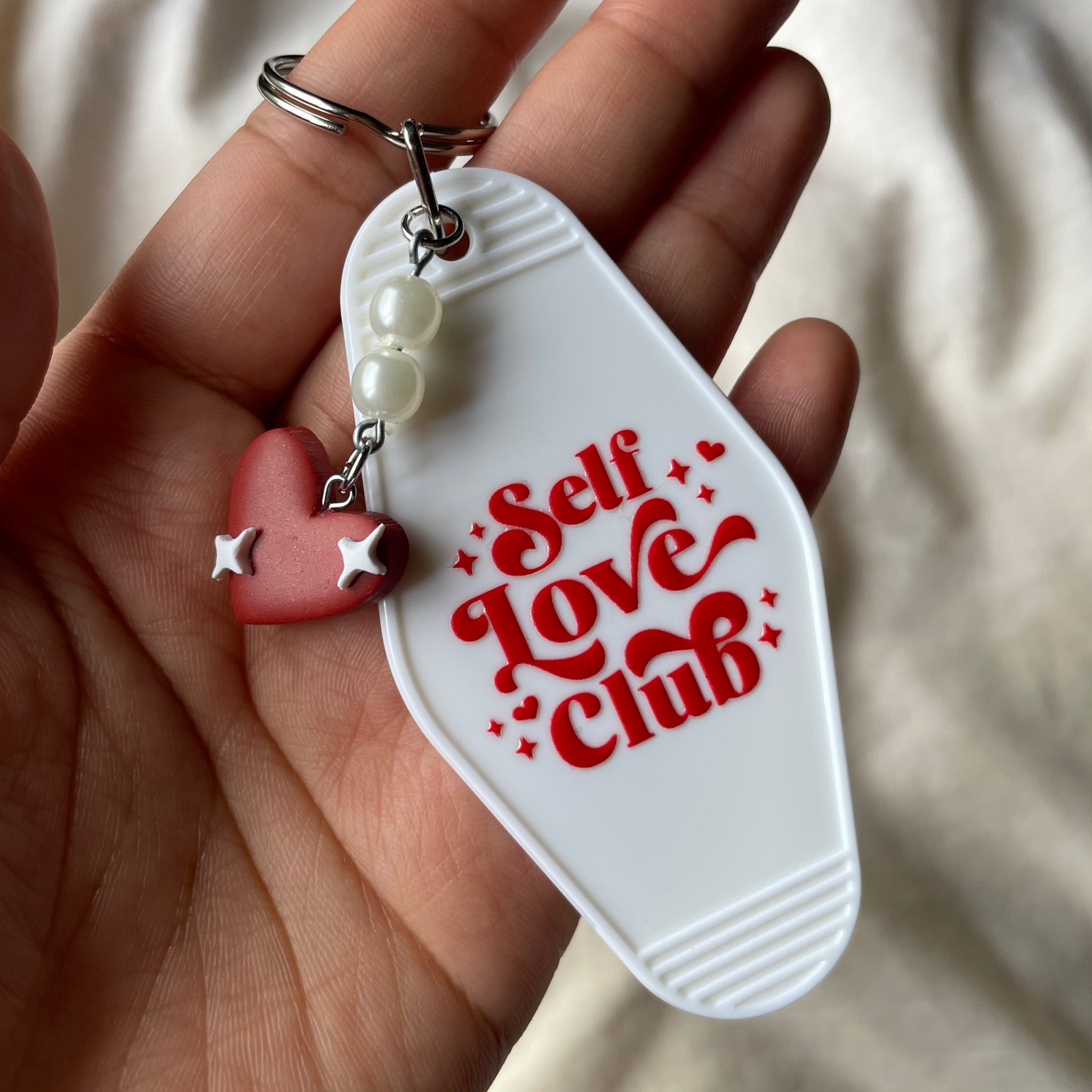 SELF LOVE CLUB-- MOTEL KEYCHAIN