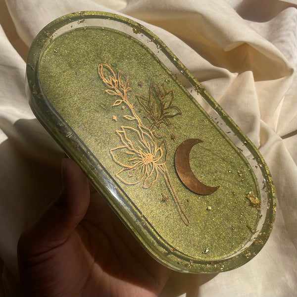 MOON FLOWER — Oval Tray